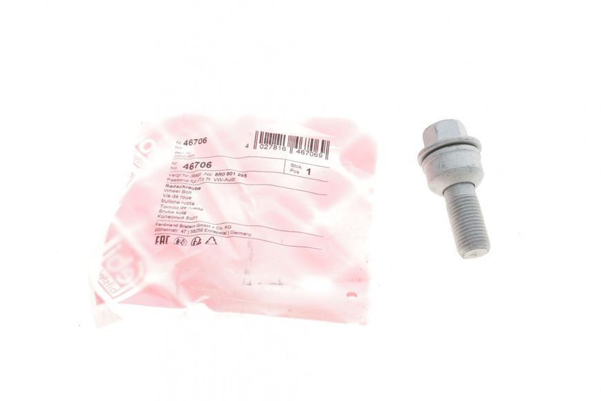 Болт колеса Audi A8/Q3/Q8/VW Touareg 09- (M14x1.5x60mm) (Febi Bilstein) 46706 46706 фото