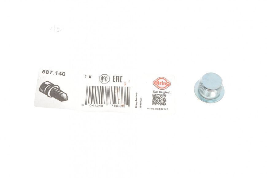 Болт сливной масла BMW X5 (E70/F15/F85)/X6 (E71/E72/F16/F86) 06-19 N62/N63/S63 (Elring) 587.140 587.140 фото