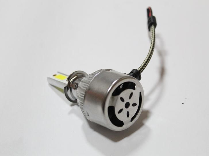 Лампа LED H3, диод COB/12V, 6000К/тип охлаждения -радиатор (металлический корпус) +вентилятор "C6" 50880 фото