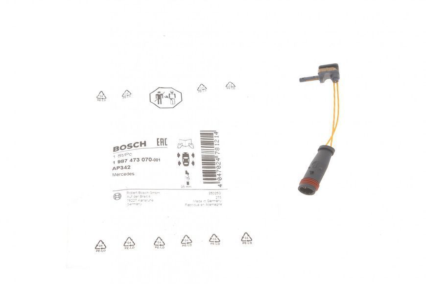 Датчик зносу гальмівних колодок (передніх) MB (W211/212/221/222/166) (Bosch) 1 987 473 070 1 987 473 070 фото