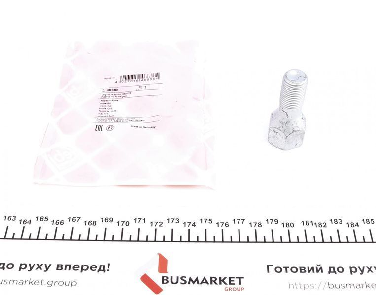 Болт колеса Citroen Jumper/Fiat Ducato/Peugeot Boxer (1.8t) 94- (M16x1.5) (Febi Bilstein) 46686 46686 фото